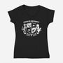 Dungeon Crawler University-Womens-V-Neck-Tee-Studio Mootant