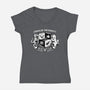 Dungeon Crawler University-Womens-V-Neck-Tee-Studio Mootant