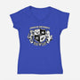 Dungeon Crawler University-Womens-V-Neck-Tee-Studio Mootant