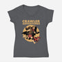 Dungeon Crawler Adventures-Womens-V-Neck-Tee-Studio Mootant