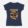 Dungeon Crawler Adventures-Womens-V-Neck-Tee-Studio Mootant