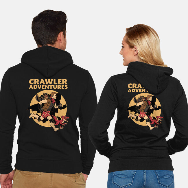Dungeon Crawler Adventures-Unisex-Zip-Up-Sweatshirt-Studio Mootant