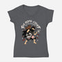 Dungeon Crawler Music Guitar-Womens-V-Neck-Tee-Studio Mootant