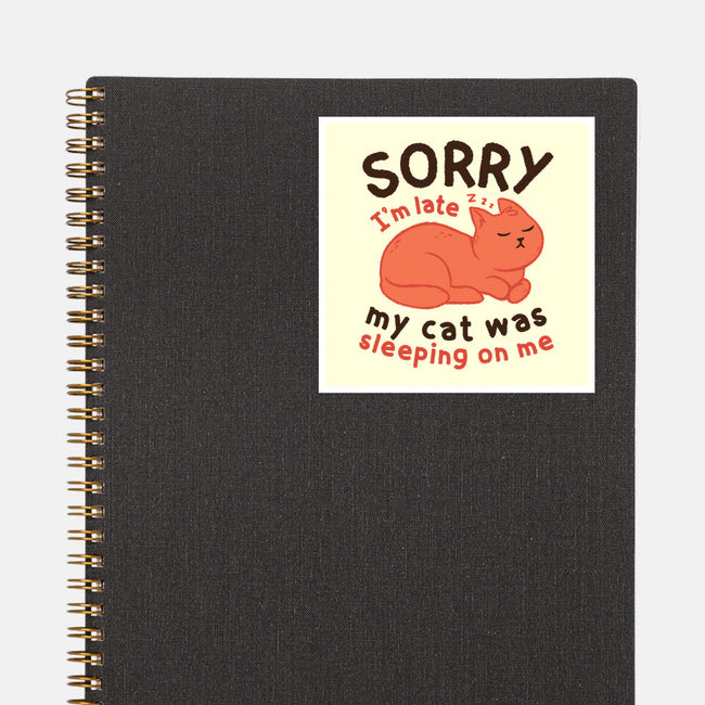 My Cat Was Sleeping On Me-None-Glossy-Sticker-brunopires