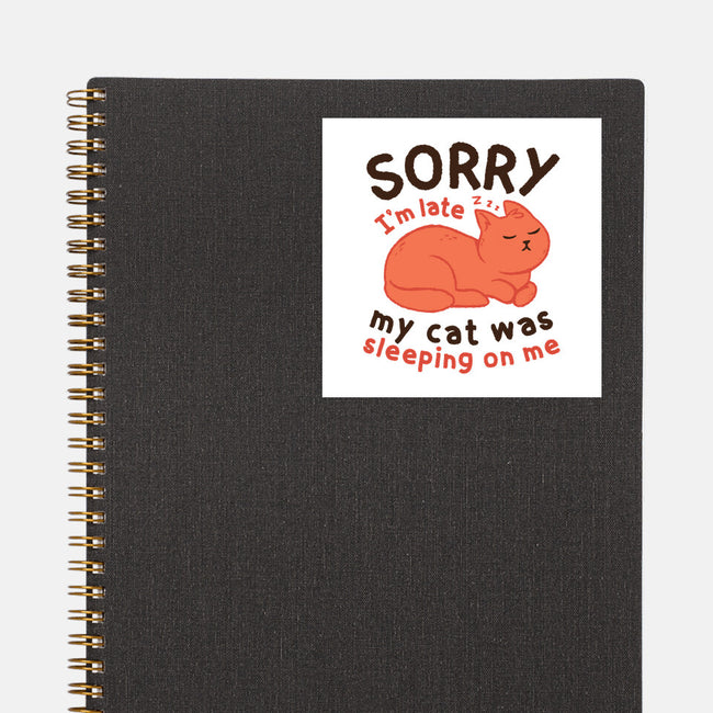My Cat Was Sleeping On Me-None-Glossy-Sticker-brunopires