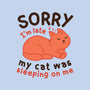 My Cat Was Sleeping On Me-Mens-Premium-Tee-brunopires