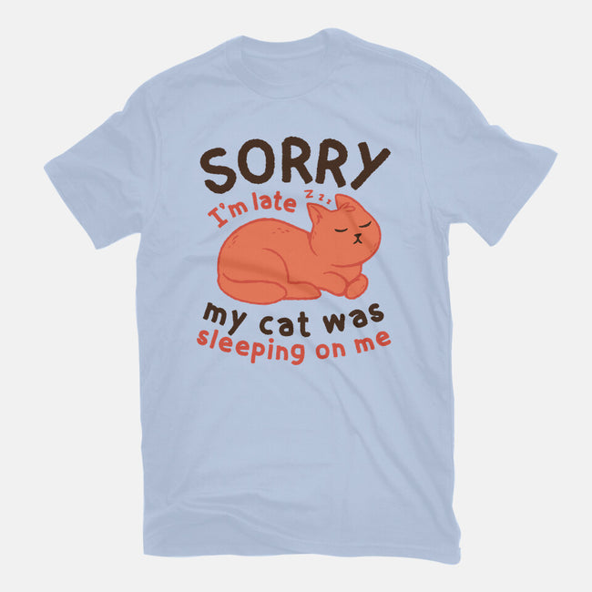 My Cat Was Sleeping On Me-Mens-Heavyweight-Tee-brunopires