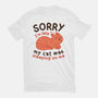 My Cat Was Sleeping On Me-Womens-Basic-Tee-brunopires