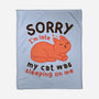 My Cat Was Sleeping On Me-None-Fleece-Blanket-brunopires