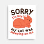 My Cat Was Sleeping On Me-None-Stretched-Canvas-brunopires