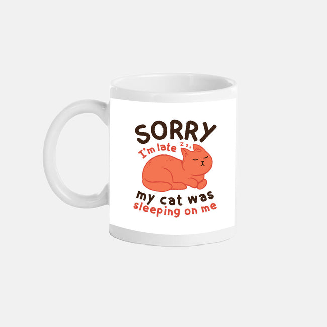 My Cat Was Sleeping On Me-None-Mug-Drinkware-brunopires