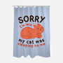 My Cat Was Sleeping On Me-None-Polyester-Shower Curtain-brunopires