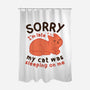 My Cat Was Sleeping On Me-None-Polyester-Shower Curtain-brunopires