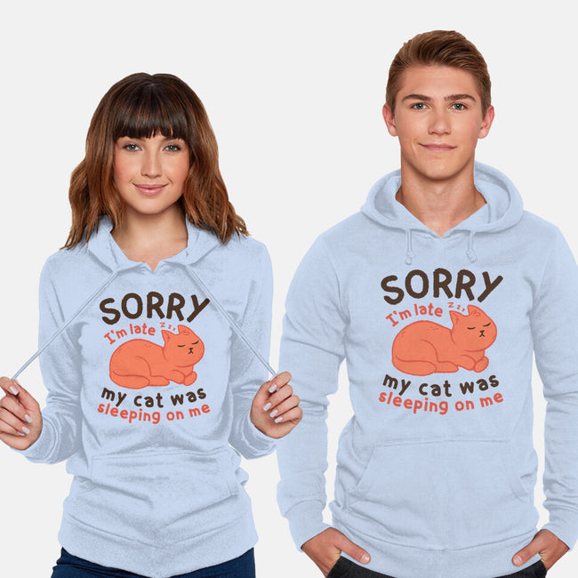 My Cat Was Sleeping On Me-Unisex-Pullover-Sweatshirt-brunopires