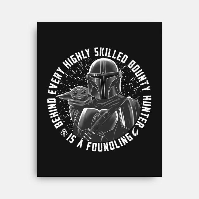 Bounty Hunter And Foundling-None-Stretched-Canvas-rmatix