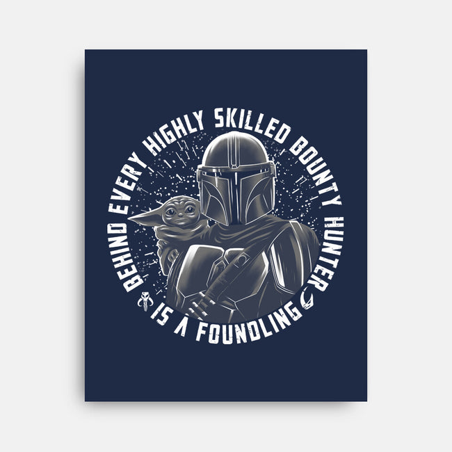 Bounty Hunter And Foundling-None-Stretched-Canvas-rmatix