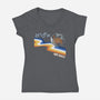 We Ball-Womens-V-Neck-Tee-MadPandaKira