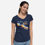 We Ball-Womens-V-Neck-Tee-MadPandaKira