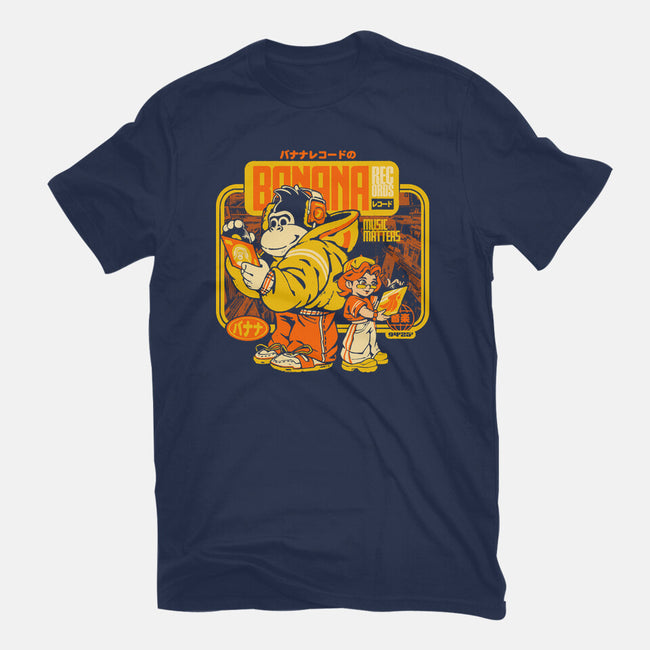 Banana Records-Unisex-Basic-Tee-ilustrata