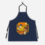 Banana Records-Unisex-Kitchen-Apron-ilustrata