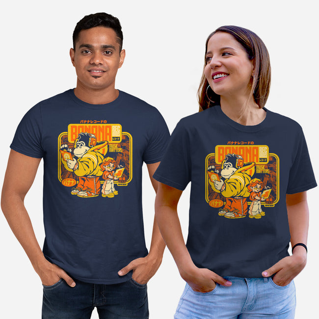 Banana Records-Unisex-Basic-Tee-ilustrata