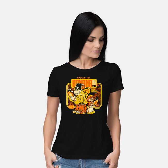 Banana Records-Womens-Basic-Tee-ilustrata