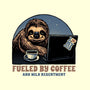 Fueled By Coffee And Mild Resentment-None-Mug-Drinkware-glitchygorilla