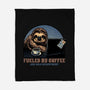 Fueled By Coffee And Mild Resentment-None-Fleece-Blanket-glitchygorilla
