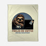 Fueled By Coffee And Mild Resentment-None-Fleece-Blanket-glitchygorilla