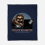 Fueled By Coffee And Mild Resentment-None-Fleece-Blanket-glitchygorilla