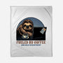 Fueled By Coffee And Mild Resentment-None-Fleece-Blanket-glitchygorilla