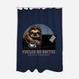 Fueled By Coffee And Mild Resentment-None-Polyester-Shower Curtain-glitchygorilla
