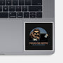 Fueled By Coffee And Mild Resentment-None-Glossy-Sticker-glitchygorilla