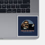 Fueled By Coffee And Mild Resentment-None-Glossy-Sticker-glitchygorilla