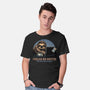 Fueled By Coffee And Mild Resentment-Mens-Basic-Tee-glitchygorilla