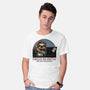 Fueled By Coffee And Mild Resentment-Mens-Basic-Tee-glitchygorilla