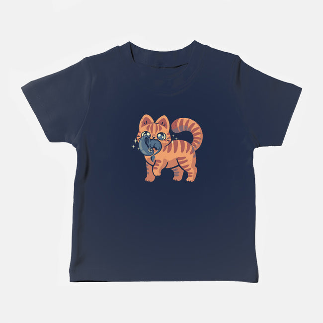 Cute Alien Cat-Baby-Basic-Tee-xMorfina
