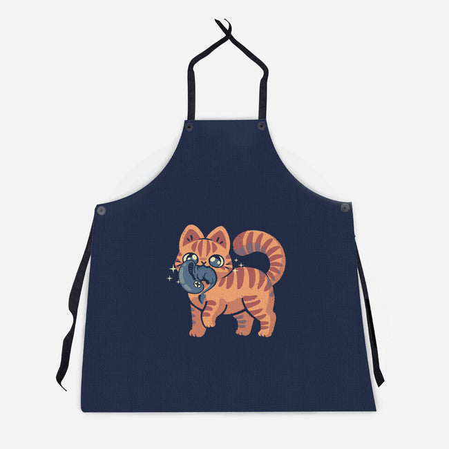 Cute Alien Cat-Unisex-Kitchen-Apron-xMorfina