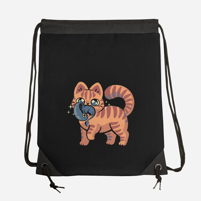 Cute Alien Cat-None-Drawstring-Bag-xMorfina