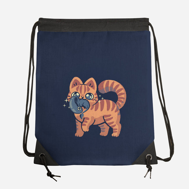 Cute Alien Cat-None-Drawstring-Bag-xMorfina