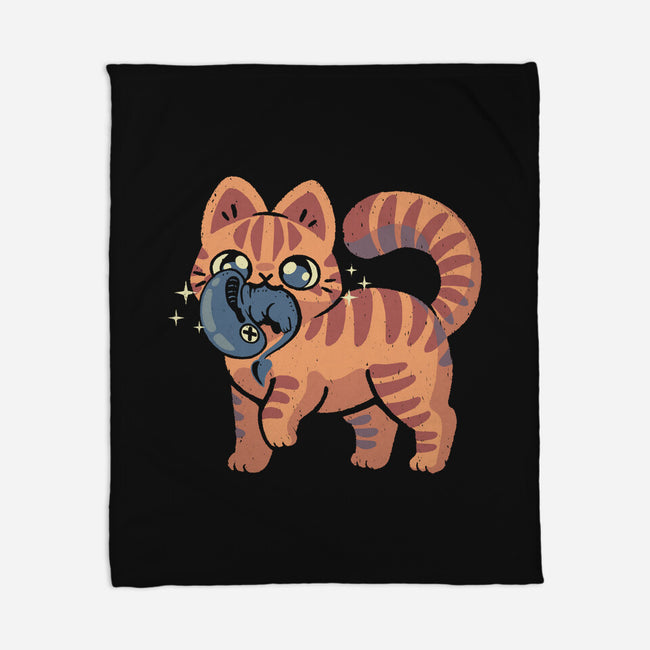 Cute Alien Cat-None-Fleece-Blanket-xMorfina