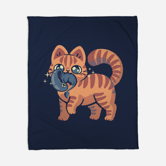 Cute Alien Cat-None-Fleece-Blanket-xMorfina
