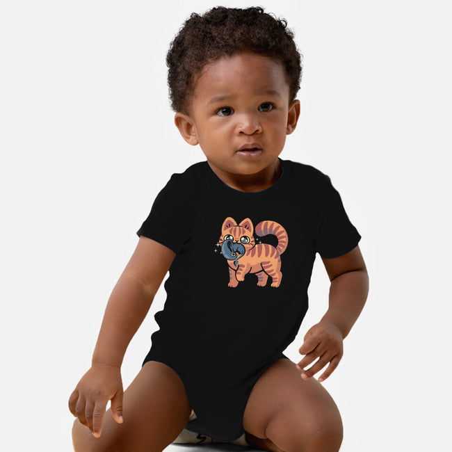 Cute Alien Cat-Baby-Basic-Onesie-xMorfina