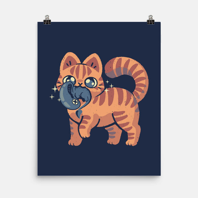 Cute Alien Cat-None-Matte-Poster-xMorfina