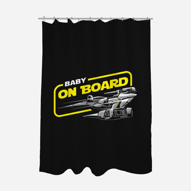 Baby On Board-None-Polyester-Shower Curtain-arace