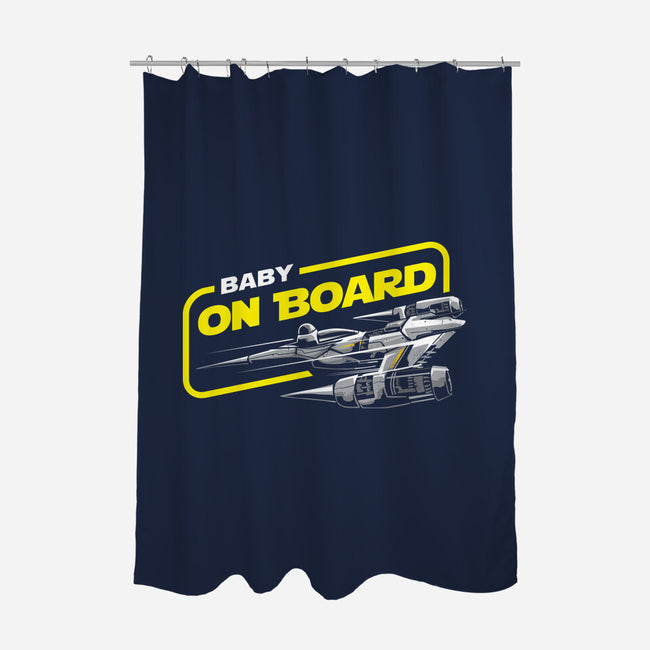 Baby On Board-None-Polyester-Shower Curtain-arace