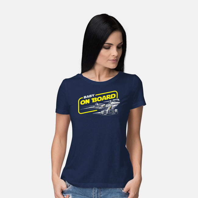 Baby On Board-Womens-Basic-Tee-arace