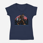 Email Doesn’t Find Me-Womens-V-Neck-Tee-glitchygorilla