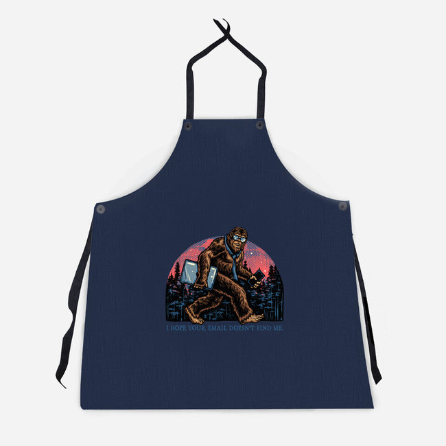 Email Doesn’t Find Me-Unisex-Kitchen-Apron-glitchygorilla