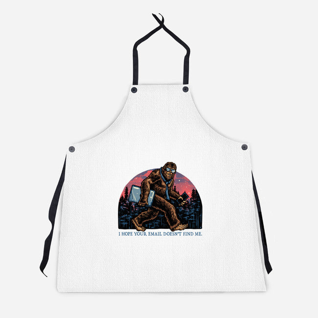 Email Doesn’t Find Me-Unisex-Kitchen-Apron-glitchygorilla